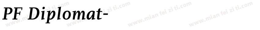 PF Diplomat字体转换